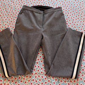Zara Basics Stretch Ankle Slim Pants Trousers with Side Stripe EUC Size M (S)